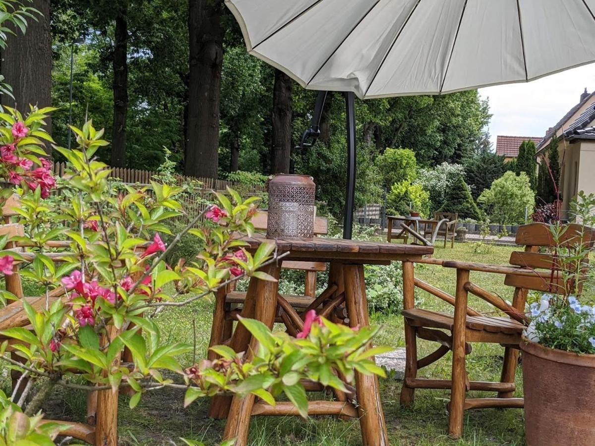 Helenes Ferienwohnung Auf Dem Bauernhof - Lausitzer Seenland Lauta Buitenkant foto